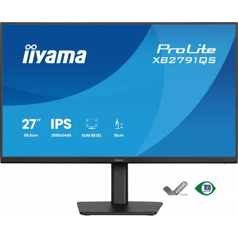 Monitorius IIYAMA ProLite XB2791QS-B1 27 colių (68,6 cm) QHD LED IPS juodas