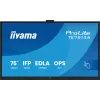 Interaktyvus plokščiasis ekranas IIYAMA TE7513A-B2AG 75 colių 4K UHD jutiklinis, 500 cd/m², Wi‑Fi, Android, 24/7