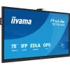 Interaktyvus plokščiasis ekranas IIYAMA TE7513A-B2AG 75 colių 4K UHD jutiklinis, 500 cd/m², Wi‑Fi, Android, 24/7