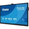 Interaktyvus plokščiasis ekranas IIYAMA TE7513A-B2AG 75 colių 4K UHD jutiklinis, 500 cd/m², Wi‑Fi, Android, 24/7