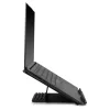 Lindy Collapsible Square Laptop Riser – sulankstomas nešiojamojo kompiuterio stovas, aliuminis, juodas/sidabrinis, 10 kg