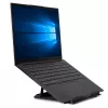 Lindy Collapsible Square Laptop Riser – sulankstomas nešiojamojo kompiuterio stovas, aliuminis, juodas/sidabrinis, 10 kg