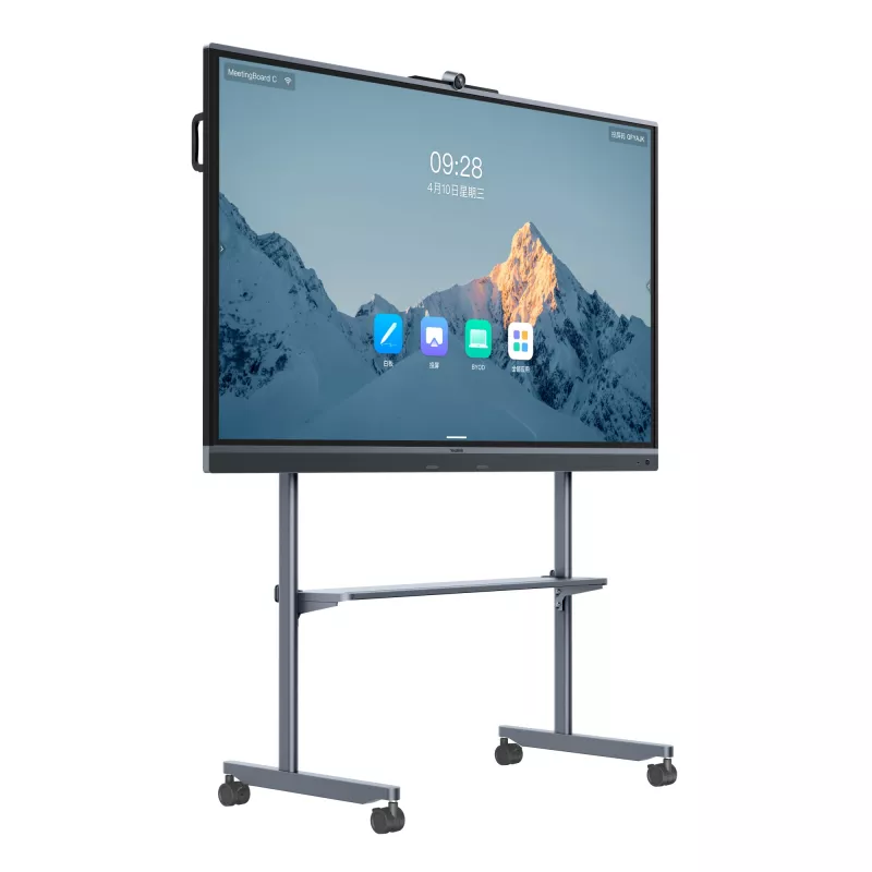 Interaktyvus ekranas Yealink MB75C-EDLA 75 colių 3840x2160 16:9 8GB RAM 64MB atminties 30W garsiakalbiai 50MP kamera FOV 98.2° juodas