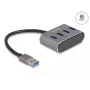 DeLOCK 63190 USB 3.2 Gen 1 šakotuvas 4× USB-A, 5000 Mbit/s, juodas