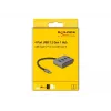 DeLOCK 63223 USB 3.2 Gen 1 Type-C šakotuvas 5000 Mbit/s juodas