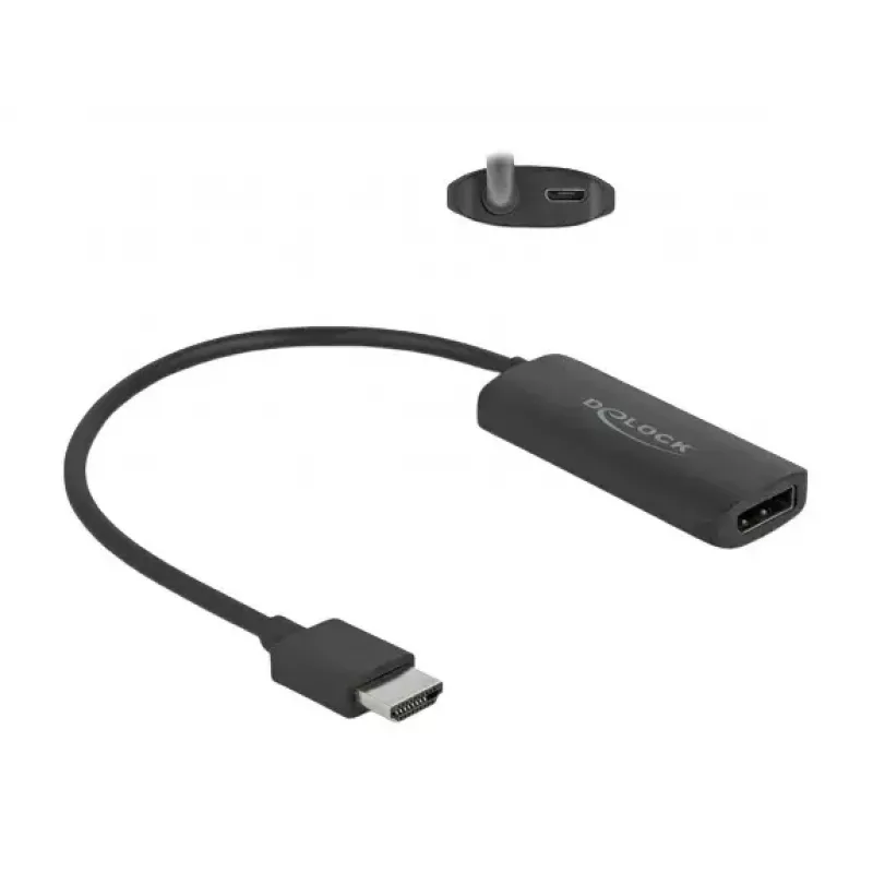 DeLOCK adapteris HDMI-A (vyriškas) į DisplayPort (moteriškas) 8K 0,18 m