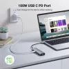 USB-C stotelė UGREEN 90568 2×USB 3.0 HDMI RJ45 SD TF PD