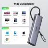 USB-C stotelė UGREEN 90568 2×USB 3.0 HDMI RJ45 SD TF PD