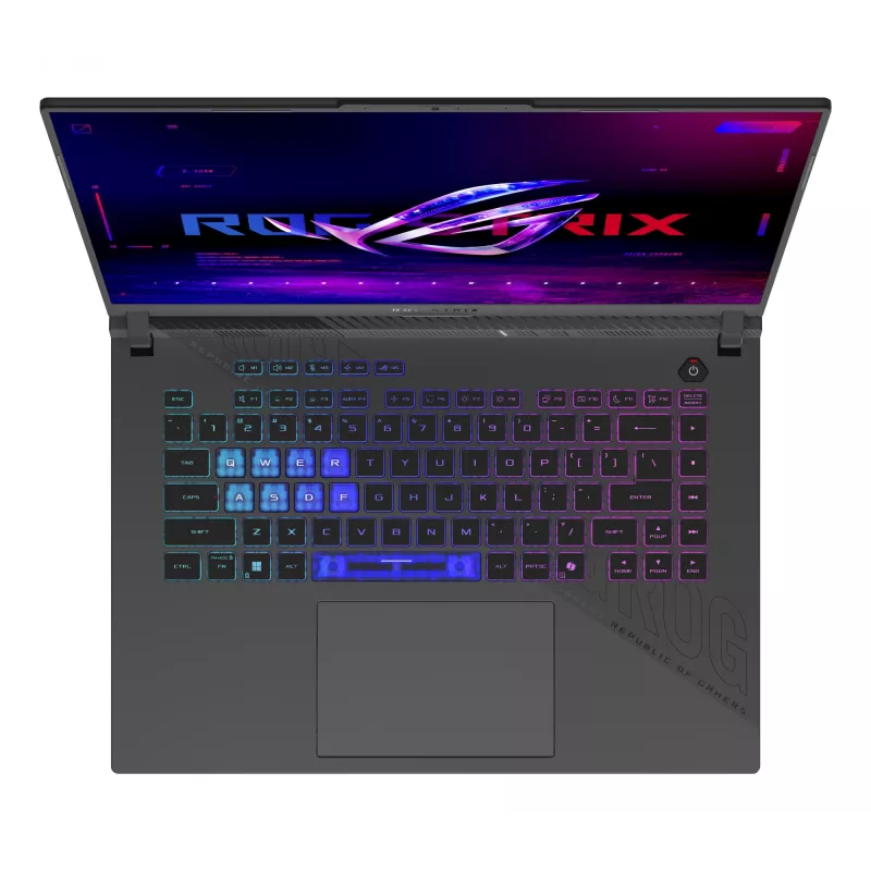 Nešiojamas kompiuteris ASUS ROG Strix G16 G614PR-RV081W, AMD Ryzen™ 9 8940HX, 40,6 cm (16 inch) WUXGA, 32 GB DDR5, 1 TB SSD, NVIDIA GeForce RTX 5070 Ti, Wi-Fi 6E, Windows 11 Home, juoda, pilka