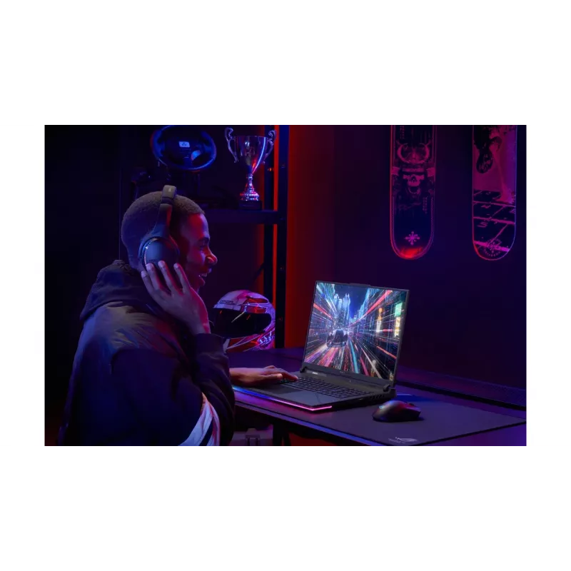 Nešiojamas kompiuteris ASUS ROG Strix G16 G614PR-RV081W, AMD Ryzen™ 9 8940HX, 40,6 cm (16 inch) WUXGA, 32 GB DDR5, 1 TB SSD, NVIDIA GeForce RTX 5070 Ti, Wi-Fi 6E, Windows 11 Home, juoda, pilka