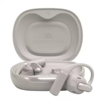 Ausinės JBL Sense Pro TWS užkabinamos ant ausies, skirtos skambučiams ir muzikai, 20–40000 Hz, USB‑C įkrovimo stovas, Pilka, 95,2 g