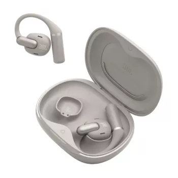 Ausinės JBL Sense Pro TWS užkabinamos ant ausies, skirtos skambučiams ir muzikai, 20–40000 Hz, USB‑C įkrovimo stovas, Pilka, 95,2 g