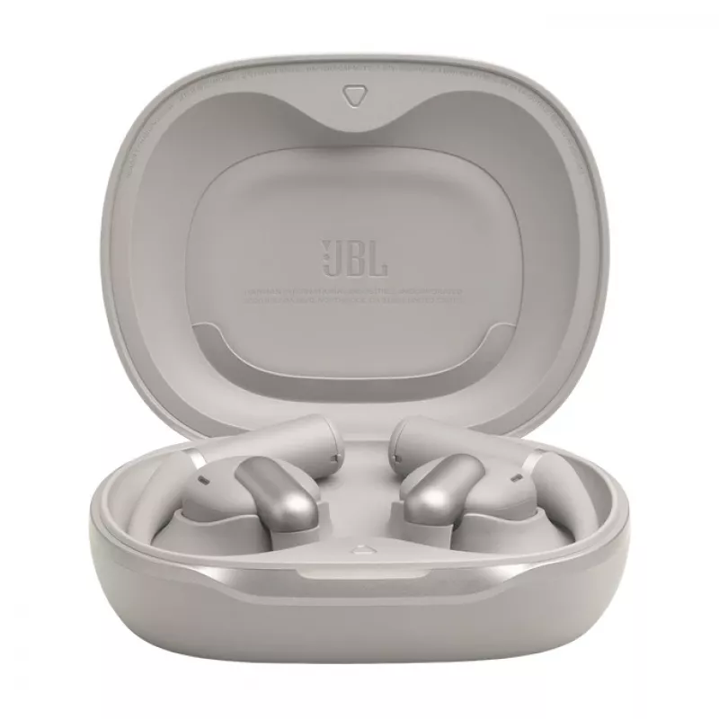 Ausinės JBL Sense Pro TWS užkabinamos ant ausies, skirtos skambučiams ir muzikai, 20–40000 Hz, USB‑C įkrovimo stovas, Pilka, 95,2 g