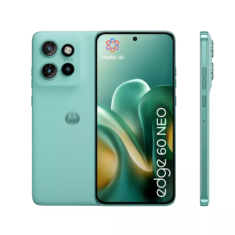 Mobilusis telefonas Motorola edge 60 Neo 16,1 cm (6,36 col.) Dual SIM Android 15 5G USB Type-C 12 GB 256 GB 5000 mAh Turkis