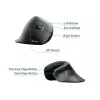 Equip 245119 vertikali ergonominė pelė, dešinei rankai, USB Type-A + USB Type-C, optinė, 7200 DPI