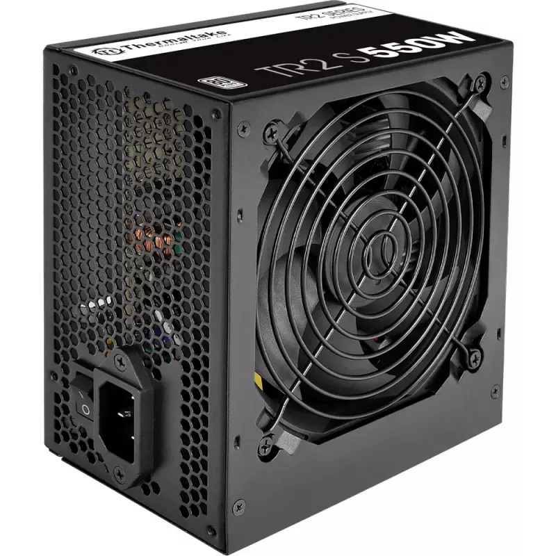 Maitinimo blokas THERMALTAKE TR2 S 550W, ATX, 20+4 pin, 80 PLUS, 120 mm ventiliatorius, juodas