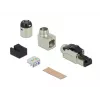 RJ45 kištukas lauko montavimui Cat.6A metalinis kampuotas DeLOCK 86289