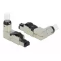 RJ45 kištukas lauko montavimui Cat.6A metalinis kampuotas DeLOCK 86289