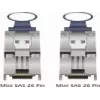 Mini SAS 26pin laidas DeLOCK 83061 1m Juodas