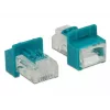 DeLOCK RJ45 Secure Clip – raudonas LAN kabelio saugos užraktų rinkinys (6 vnt.) (86425)