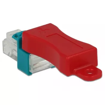 RJ45 prievado blokatorius DeLOCK 86425, 6 vnt., raudonas