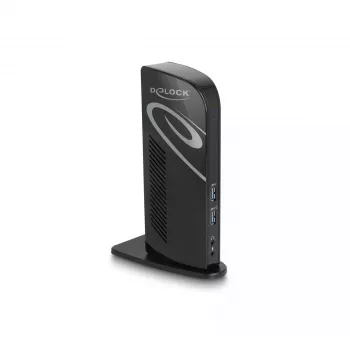 DeLOCK USB dokavimo stotelė su dviem DisplayPort 4K USB 3.2 LAN garsu