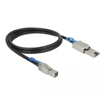 SAS kabelis DeLOCK 83734 Mini SAS HD SFF-8644 → Mini SAS SFF-8088 1m juodas