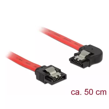 SATA kabelis DeLOCK 83964 0,5 m Juodas Raudonas