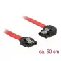 SATA kabelis DeLOCK 83964 0,5 m Juodas Raudonas
