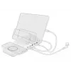 Įkrovimo stotelė DeLOCK USB ir belaidžiu būdu 2 x USB Type-C PD + 3 x USB Type-A, 110 W