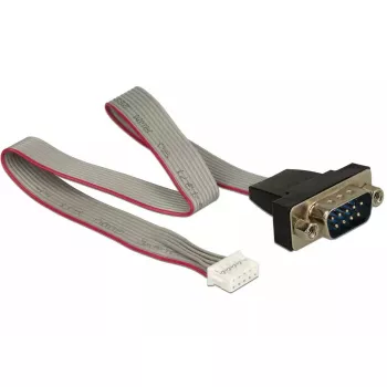 Serijinis kabelis DeLOCK 89632 juoda pilka raudona 0.3 m DB-9