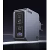 Ugreen Nexode Pro 160W GaN įkroviklis su USB-C laidu, juodas/pilkas, greitasis įkrovimas patalpoms