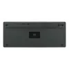 Manhattan Ultra Slim Dual-Mode belaidė klaviatūra, Vokietijos QWERTZ išdėstymas, Bluetooth (v3.0) ir belaidis ryšys (2,4 GHz), 78 žemo profilio žirkliniai klavišai, automatinis energijos valdymas, veikimo atstumas 10 m, USB-A mikro imtuvas, AAA baterija (