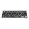 Manhattan Ultra Slim Dual-Mode belaidė klaviatūra, Vokietijos QWERTZ išdėstymas, Bluetooth (v3.0) ir belaidis ryšys (2,4 GHz), 78 žemo profilio žirkliniai klavišai, automatinis energijos valdymas, veikimo atstumas 10 m, USB-A mikro imtuvas, AAA baterija (