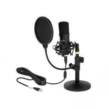 Kondensatorinis mikrofonas USB DeLOCK 66300