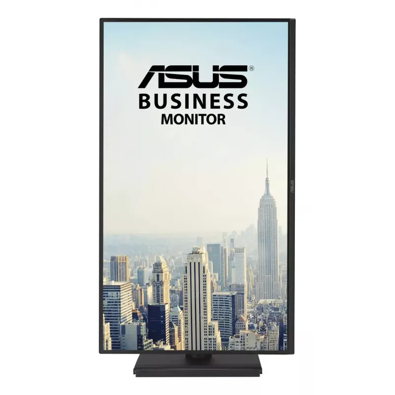 ASUS BE27AQ 27 colių IPS LCD monitorius, 2560 x 1440 WQHD, 5 ms, USB 3.2 šakotuvas, reguliuojamas aukštis, VESA, įmontuoti garsiakalbiai, juodas