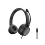 Ausinės CONCEPTRONIC POLONA05BC — Stereo USB-C, triukšmą slopinantis mikrofonas, uždengiančios ausis, 2 m laidas, 20–22000 Hz, juodos