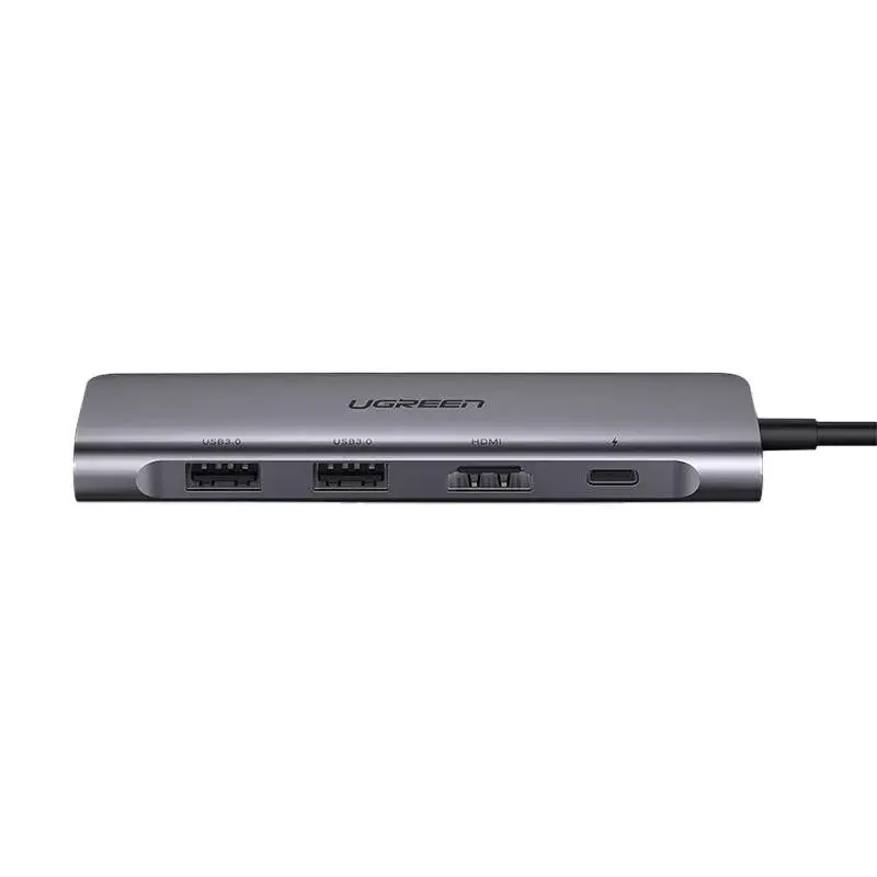Ugreen 15214 USB-C stotelė nešiojamam kompiuteriui, USB 3.2 Gen 1, alyvinė metalinė