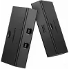 USB jungiklis UGREEN UGR423 2x1 juodas – 2 kompiuteriai prie 1 USB įrenginio, rankinis mygtukas