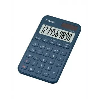 Skaičiuotuvas Casio SL-310YC kišeninis, 10 skaitmenų, baterija/saulė, tamsiai mėlynas