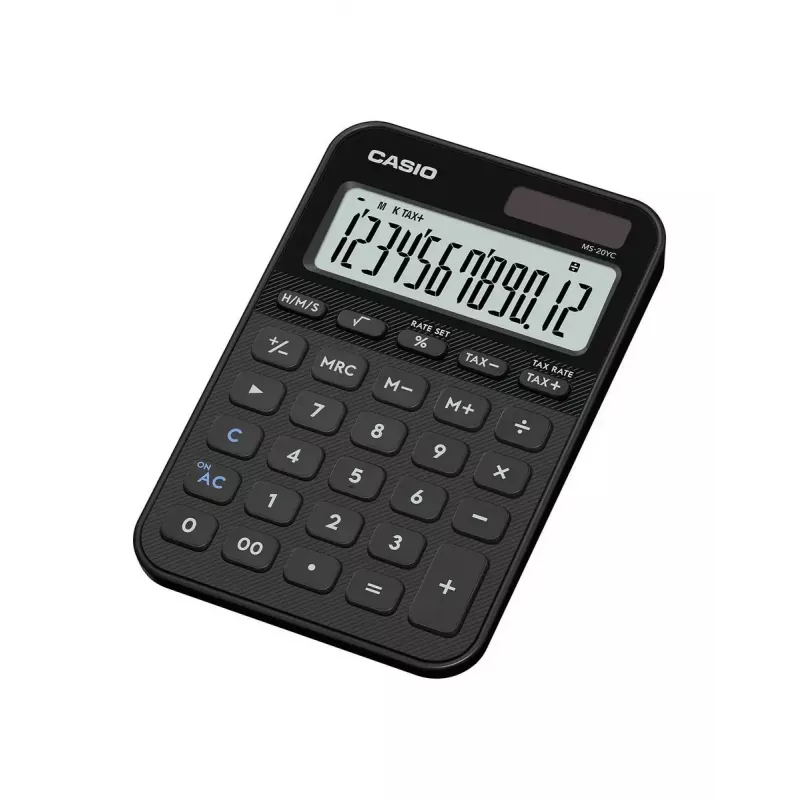Stalinis skaičiuotuvas CASIO MS-20YC – juodas