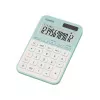 Stalinis skaičiuotuvas CASIO MS-20YC – 12 skaitmenų, baterija/saulė, mokesčių ir pelno funkcijos, šviesiai žalias