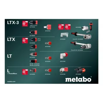 Pistolinė rankena gręžtuvas Metabo BS 18 LTX-3 BL Q I Metal 4000 RPM 3 kg