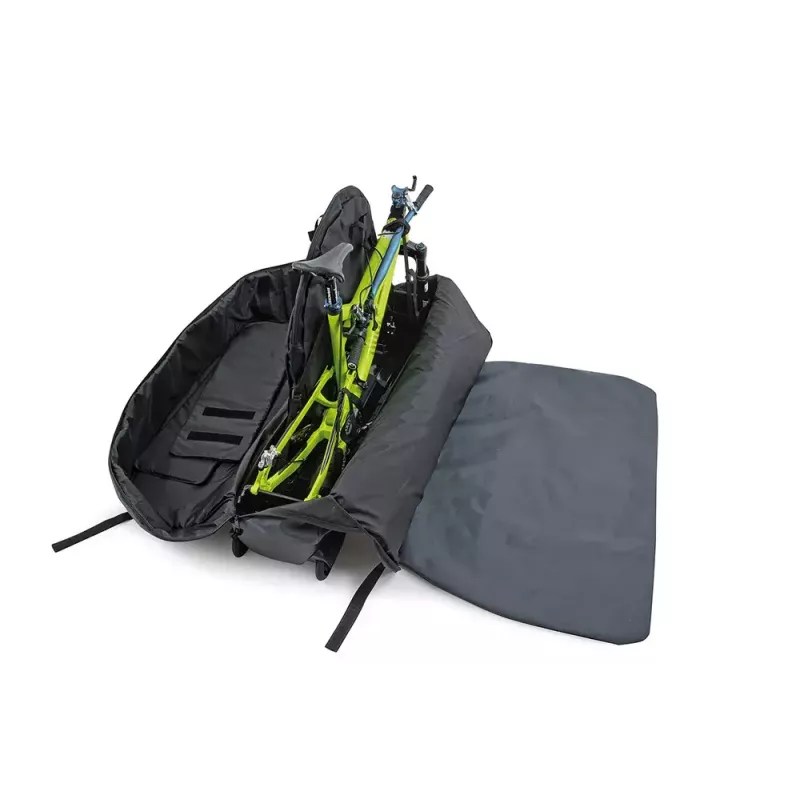 Dviračio transportinis krepšys b&w international Bike.bag 2.0 — transportavimo dėklas, ABS & poliesteris, 1360×297×854 mm, juoda/pilka