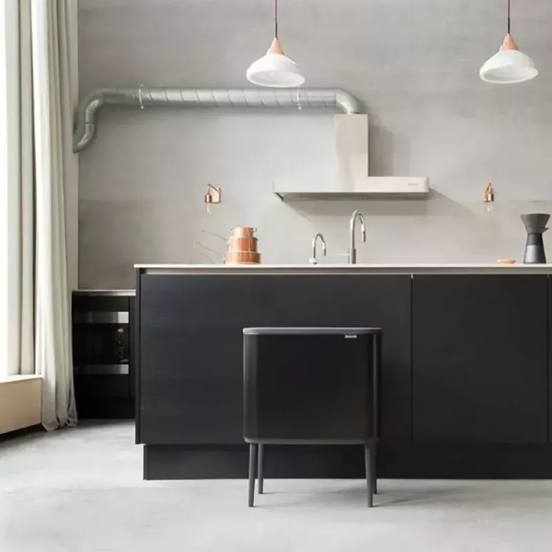Šiukšliadėžė Brabantia 315824 36L stačiakampė plastikinė juoda