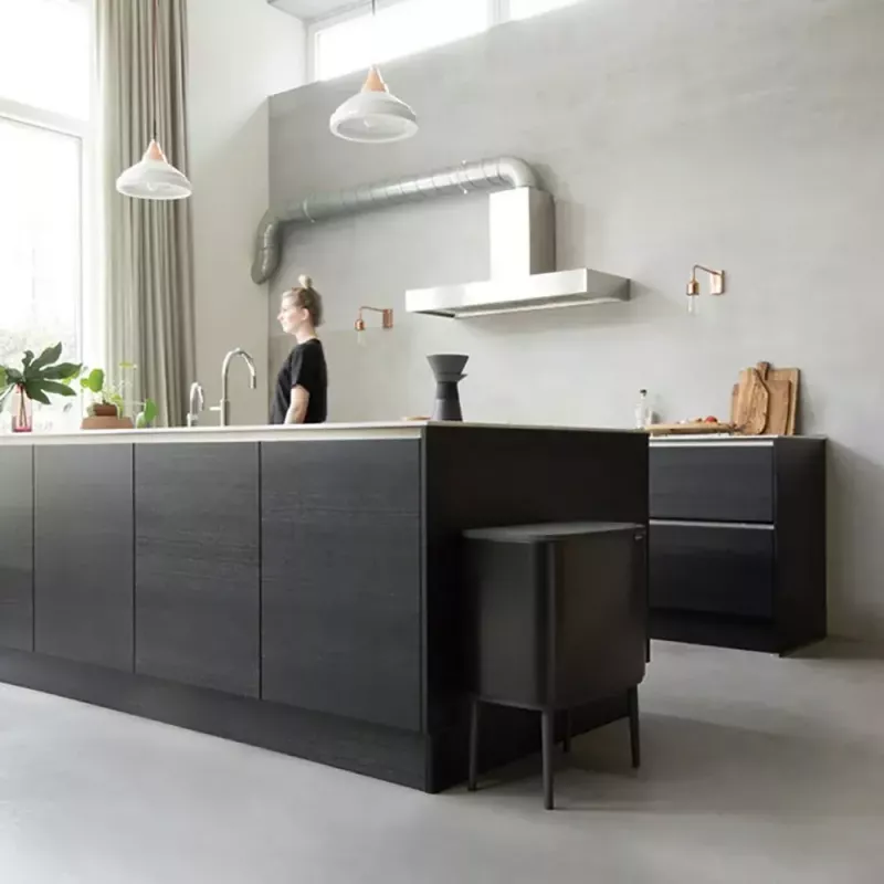 Šiukšliadėžė Brabantia 316203 34L stačiakampė plieninė juoda