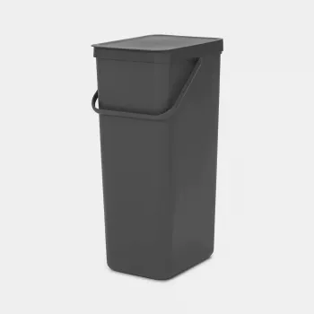 Brabantia Sort & Go 40L stačiakampis šiukšlių konteineris pilkas