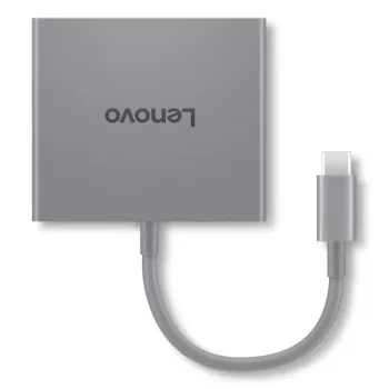 Lenovo GX91R64790 nešiojamojo kompiuterio dokas / prievadų kartotuvas, laidinis, USB 3.2 Gen 1 (3.1 Gen 1) Type-C, pilka