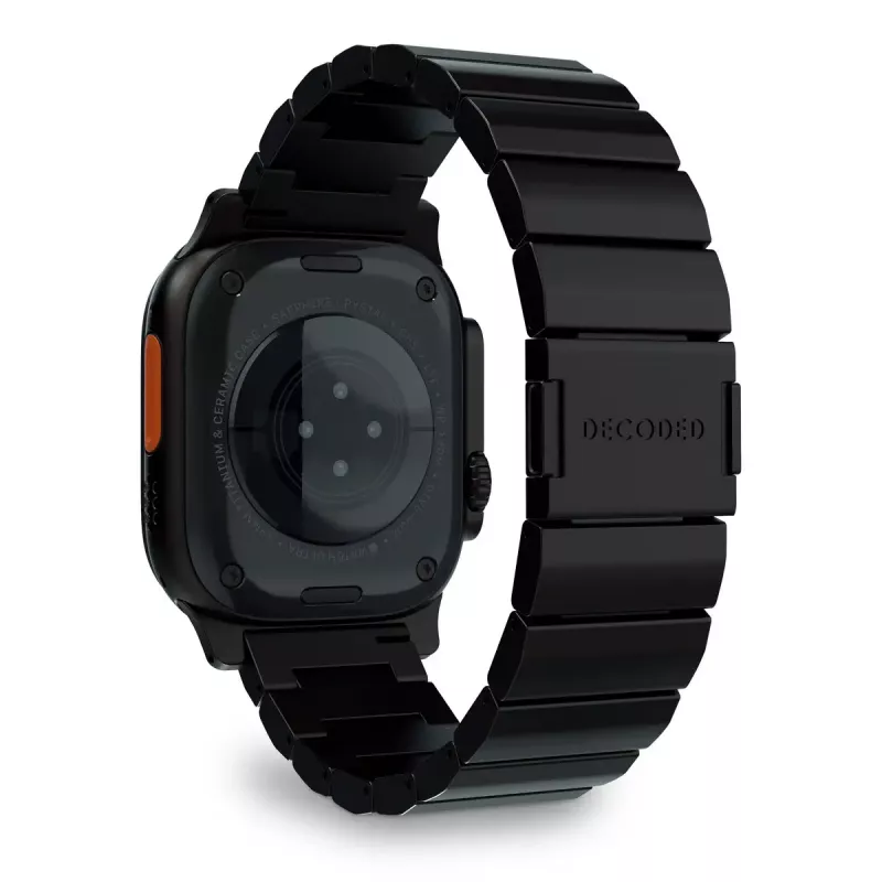 Dirželis išmaniesiems laikrodžiams Decoded Traction Band Black Titanium — riešo dydis 130–225 mm, 1 vnt.
