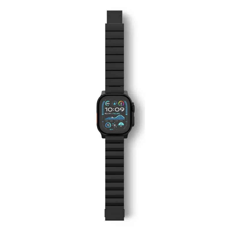 Dirželis išmaniesiems laikrodžiams Decoded Traction Band Black Titanium — riešo dydis 130–225 mm, 1 vnt.
